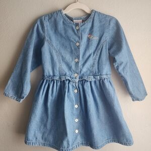 Vintage Guess 90s Denim Girls Dress Size 6